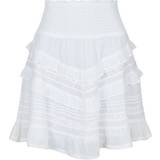 12 - Dame - Korte nederdele Neo Noir Donna S Voile Skirt - White