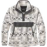 Carhartt Dame - Hvid Sweatere Carhartt Women's Fleece Quarter Snap-Front Jacket - Malt Geometric Print