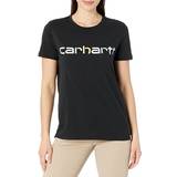 Carhartt Dame T-shirts & Toppe Carhartt Lightweight Multicolor Logo Graphic T-Shirt Black Women's Clothing Black
