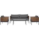 Rattan Loungesæt Havemøbel Envy Dicte Loungesæt, 1 borde inkl. 2 stole & 1 sofaer
