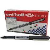 Hobbyartikler Uniball Eye Micro UB-150 Rollerball Pen Black Set of 12