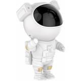 Fjernbetjenede - Hvid Bordlamper MikaMax Astronaut Laser White Bordlampe 23cm