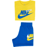 Fleece - Piger Øvrige sæt Nike Little Kid's HBR Icon T-shirt & Shorts Set - Yellow/Blue