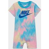 Babyer - Camouflage Playsuits Nike Girls' Infant Club Printed Romper Ocean Bliss Mo