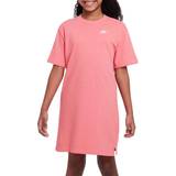 Nike Kjoler Børnetøj Nike Girls' T-Shirt Dress Junior, Sea Coral/White 13-15Y