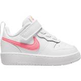 Nike Læder Sneakers Nike Court Borough Low 2 TDV - White/Laser Orange/Coral Chalk
