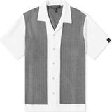 Rag & Bone Skjorter Rag & Bone Avery Herringbone Snap Front Shirt - Ivory Multi