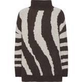 Dame - Zebra Overdele A-View Uzebi Knit Pullover - Zebra