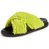 Marni Sort Sko Marni Flat Sandals Woman colour Lime