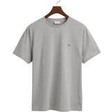 Gant Grå Tøj Gant The Original Solid T-Shirt Grey Melange