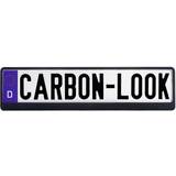 HP Autozubehör Parkeringsskiver HP Autozubehör Carbonlook Plastic Nummerpladeholder Carbon
