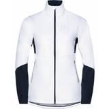 Odlo Hvid Overtøj Odlo The Langnes Cross-Country jacket Women's - White/Dark Sapphire