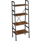 Tectake Brun Hylder tectake industrial dark Ladder Book Shelf