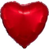 Amscan Folieballoner Amscan Folieballon Ø45 cm – rødt hjerte, perfekt til valentinsdag!