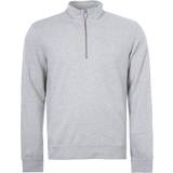 FARAH Herre Sweatere FARAH Men's aintree organic half zip sweatshirt in grey