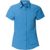48 - Blå - Ternede Overdele Vaude Seiland III Shirt Women's - Ultramarine