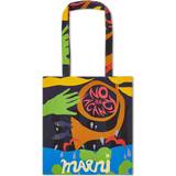 Herre - Multifarvet Tote Bag & Shopper tasker Marni Mens Neptune Graphic-print Cotton Tote bag