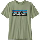 Patagonia T-shirts Børnetøj Patagonia Kid's Regenerative P-6 Logo T-shirt - Salvia Green (62163)
