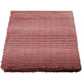 House Doctor Quilt, Ruffle Tæppe Pink, Rød