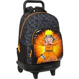 Orange Kufferter Naruto Skolerygsæk Hjul