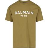 Balmain Bomuld Overdele Balmain logo printed T-shirt