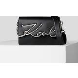 Dame - Sølv Håndtasker Karl Lagerfeld K/signature Shoulder Bag Woman, Black/Nickel, Size: One size