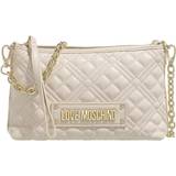 Moschino Hvid Håndtasker Moschino Love Clutches Borsa Quilted Pu cream Clutches for ladies