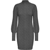 Grå - Polyamid Kjoler Only Katia Knitted Dress - Mottled Grey