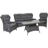 Venture Design Washington Loungesæt, 1 borde inkl. 2 stole & 1 sofaer