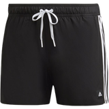 Adidas Badebukser adidas 3-Stripes CLX Very Short Length Swim Shorts - Black/White
