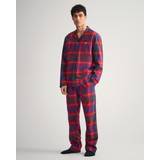 Gant Rød Undertøj Gant Flannel Pyjama Set, Ruby Red