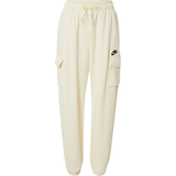 Fleece - Oversized Bukser & Shorts Nike Sportswear Club Fleece Mid-Rise Oversized Cargo Sweatpants Women's - Coconut Milk/Black