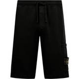 Stone Island L Bukser & Shorts Stone Island Fleece Bermuda Shorts - Black