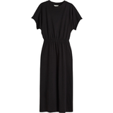 H&M Rund hals Kjoler H&M Smock Jersey Dress - Black