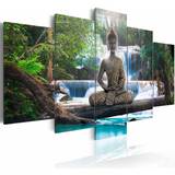 Vægdekorationer Artgeist Buddha waterfall multifarvet print Billede