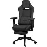 Blå - Justerbar siddehøjde Gamer stole AeroCool ROYALASHBK Premium Ergonomic Gaming Chair Legrests Aeroweave Technology Black