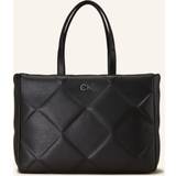 Calvin Klein Sort Tote Bag & Shopper tasker Calvin Klein Large Quilted Tote Bag BLACK One Size