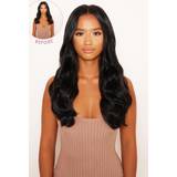 Sorte - Volumen Extensions & Parykker Lullabellz Thick Curly Clip In Hair Extensions 16 inch Natural Black