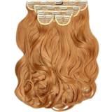 Gule Extensions & Parykker Lullabellz Super Thick 22" 5 Blow Dry Wavy Clip Strawberry Blonde