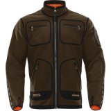 48 - Orange Overtøj Härkila Kamko Fleece Hunting Jacket - Hunting Green/Orange Blaze