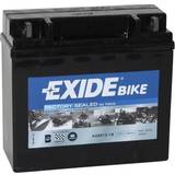 Motorcykelbatteri - Sort Batterier & Opladere Exide AGM12-18