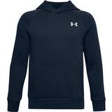 Overdele Under Armour Boy's Rival Cotton Hoodie - Academy/Onyx White (1357591-408)