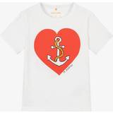 Mini Rodini 18-24M Overdele Mini Rodini Sailors Heart T-shirt White -140/146