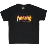 Thrasher Magazine Børnetøj Thrasher Magazine Kid's Flame Logo T-shirt - Black