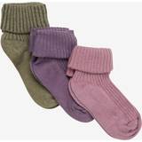 Undertøj Minymo 3-pak rosa/lilla/grøn strømper fra