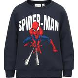 9-12M Sweatshirts Børnetøj Name It Spiderman Sweatshirt - Dark Sapphire (13219245)