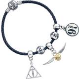 Armbånd Harry Potter Leather Bracelet Charm Set Deathly Hallows/Snitch/Platform 3/4/2 Spellbeads