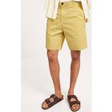 Gul - L - Slim Bukser & Shorts Selected Comfort Fit Shorts Gul