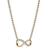 Pandora Guldbelagt Halskæder Pandora Sparkling Infinity Collier Necklace - Gold/Transparent