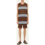 Burberry Bukser & Shorts Burberry Brown Striped Shorts DARK BIRCH BROWN